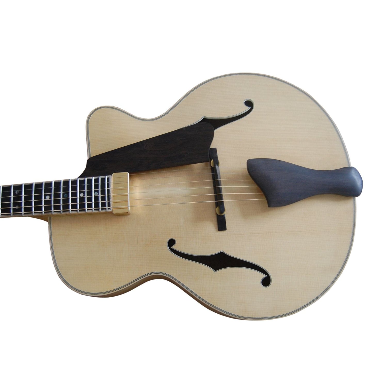 LANDTOM Customizable Fully Handmade 17inch Horizontal Cutaway Archtop Electric Jazz Guitar
