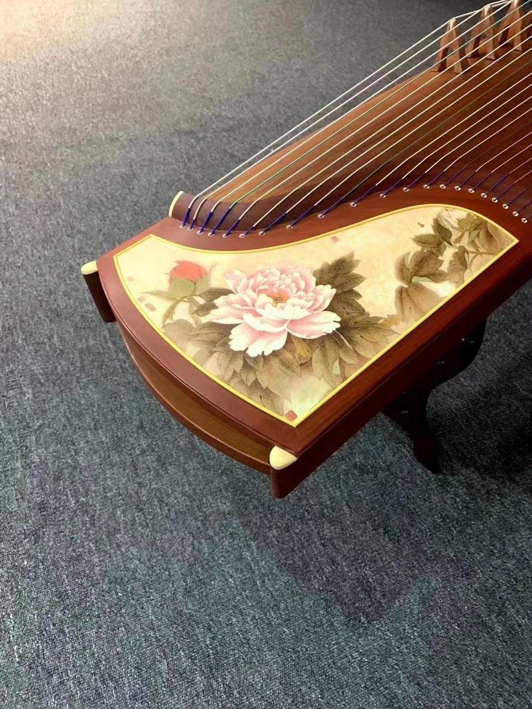 Dunhuang Entry Level Silken Blossoms African Blackwood Guzheng 696B-R 敦煌牌国色天香 for Begginers Performancers Graded Examinations