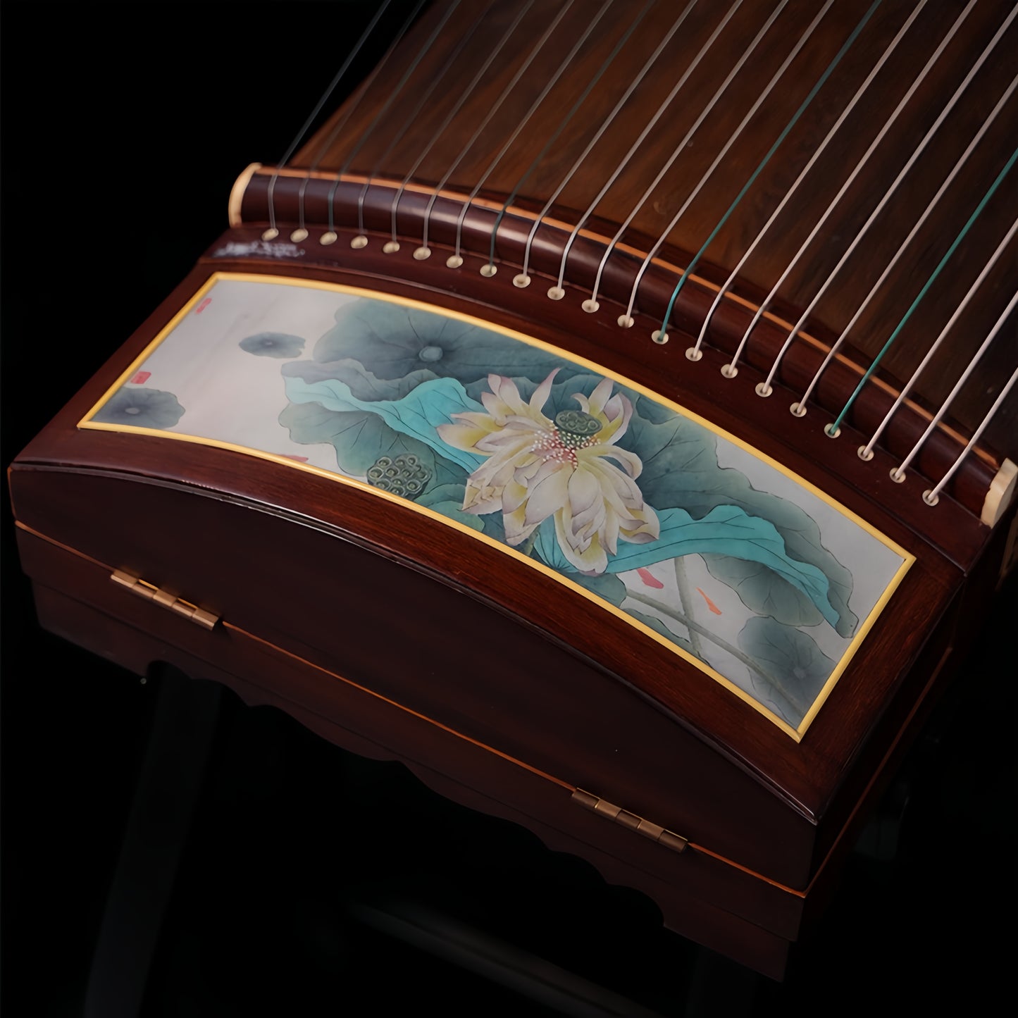 Dunhuang Professional Level Autumn Lotus Serenade Teak Guzheng 691B-R 敦煌牌芙蓉秋韵 for Professional Performancers Graded Examinations