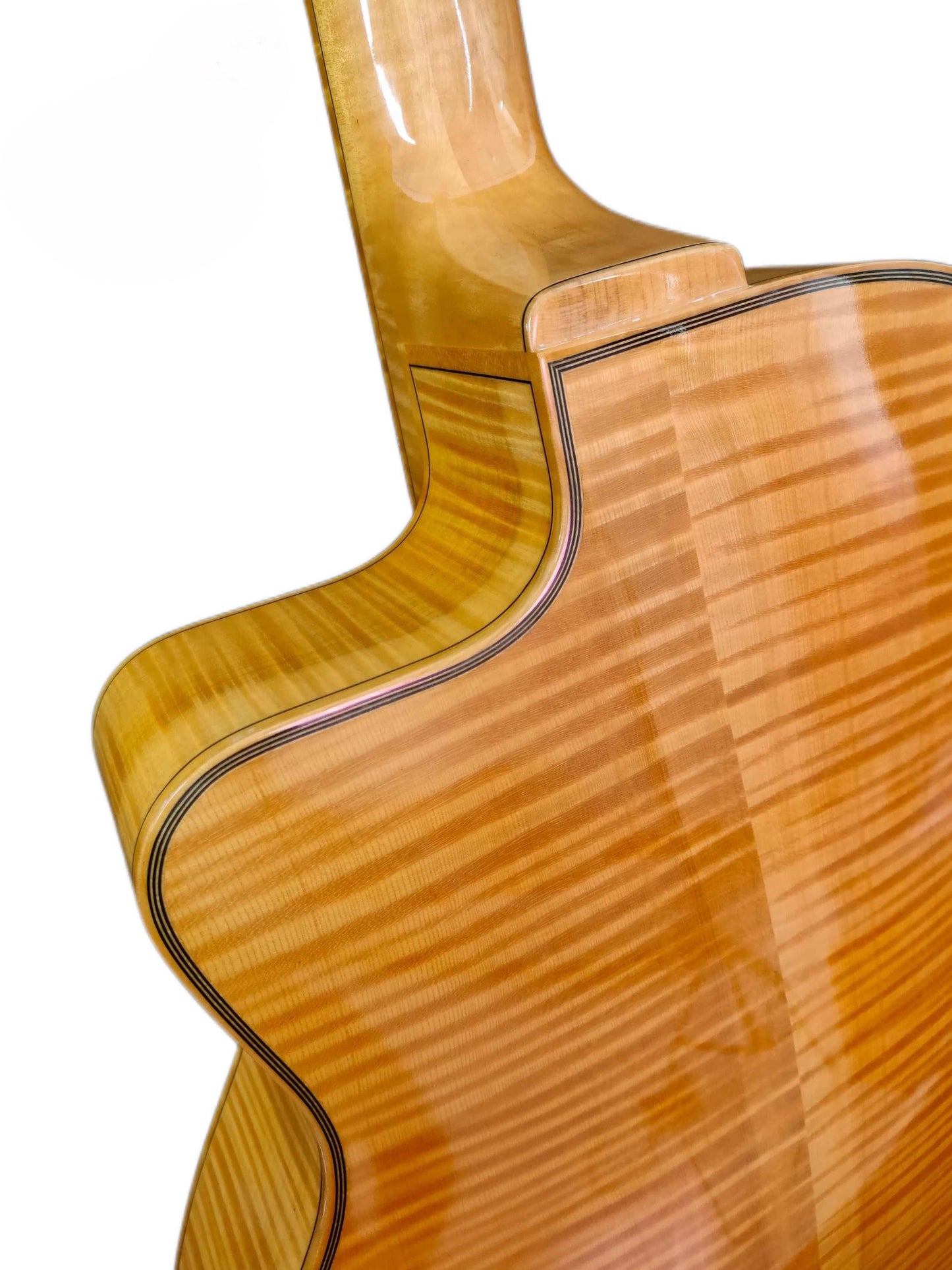 LANDTOM Customizable 3A Solid Maple Jazz Guitar Guitar Acoustic Jazz Classic Guitar