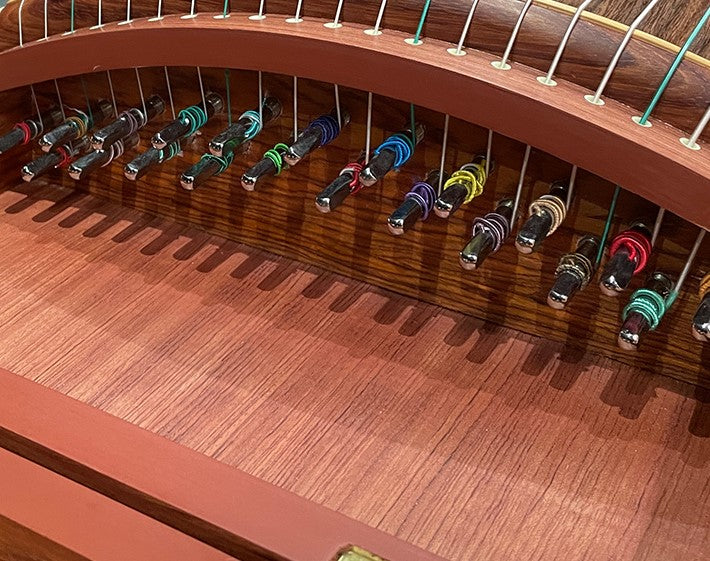 Dunhuang Professional Level Endless Summer Bloom African Rosewood Guzheng 694L-WY 敦煌牌无尽夏花 for Professional Performancers Graded Examinations
