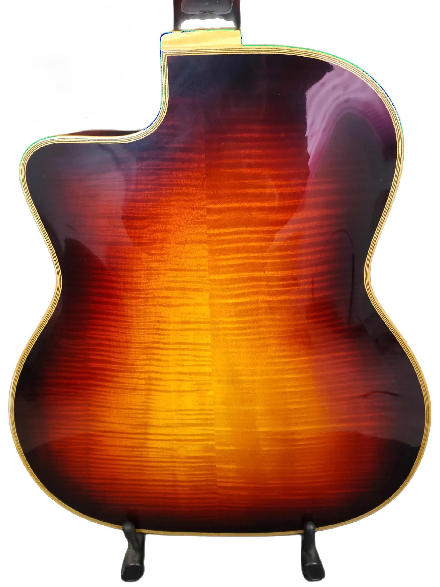 LANDTOM Gypsy Maple Jazz Guitars Customizable Acoustic Guitar- Brown Instruments Musical