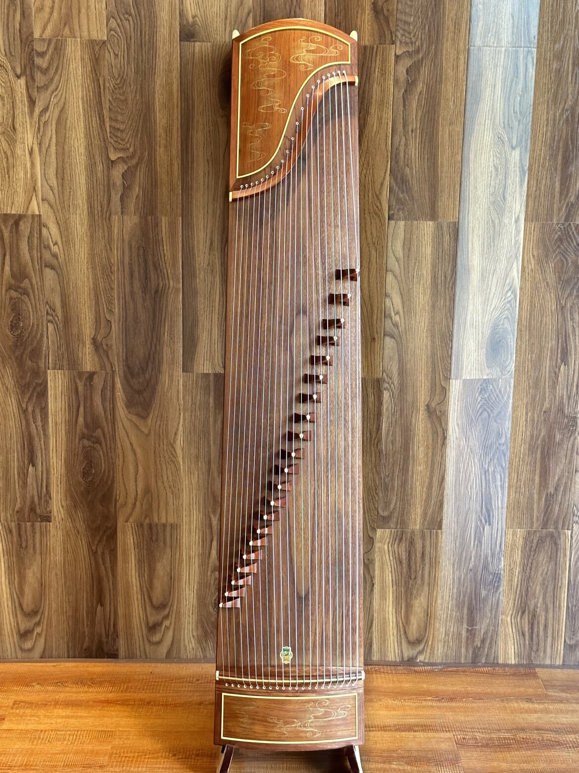 Dunhuang Professional Level African Rosewood Gold Fleck Cloud Pattern Guzheng 694TG-NJ 敦煌牌几彩彤云 for Professional Performancers Graded Examinations