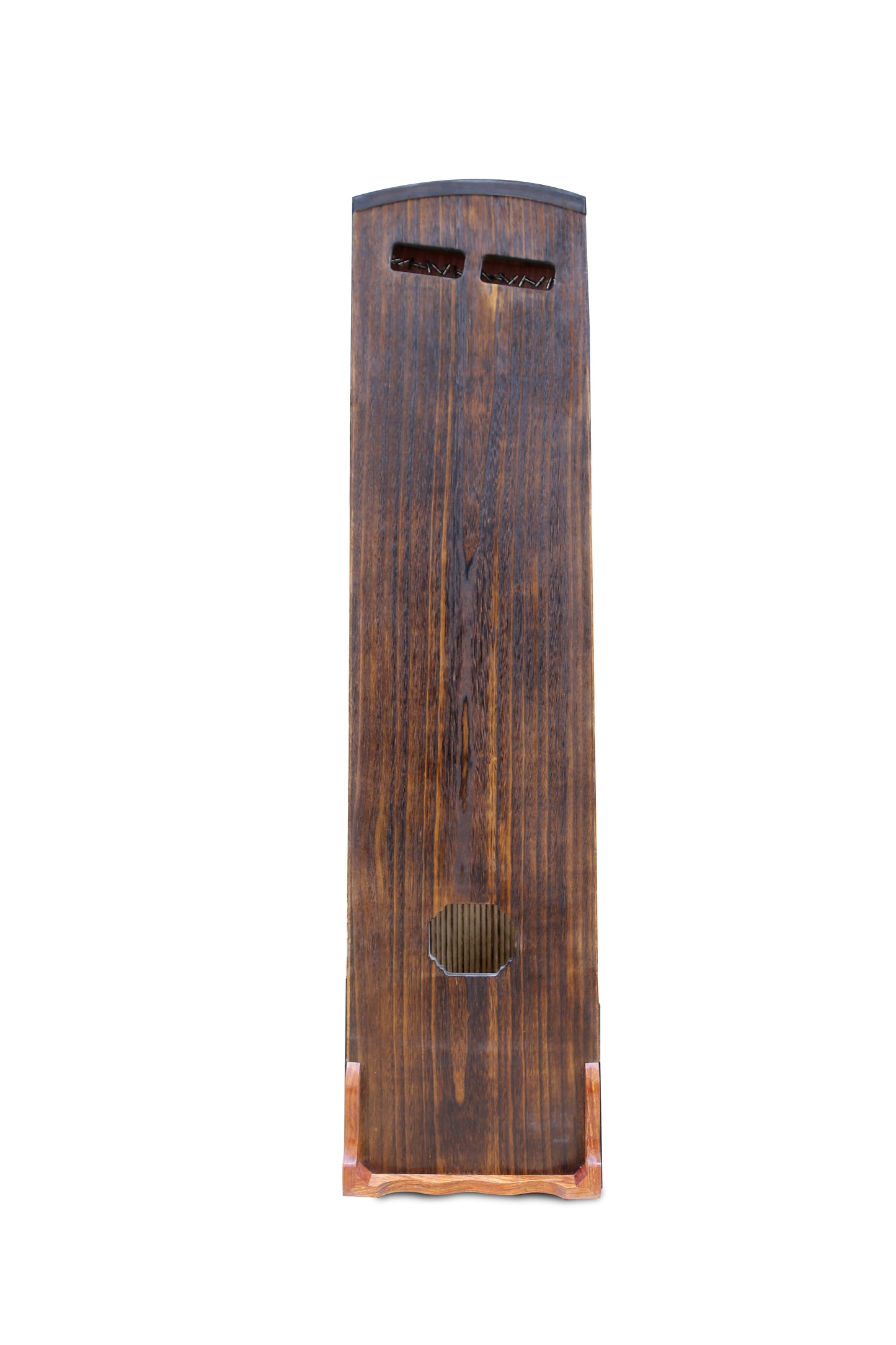 LANDTOM 130cm/51.2in "Ink Eclipse" Portable Guzheng, Professional Thick-Carved Mini Guzheng 厚挖筝, Grade A Lankao Paulownia Soundboard, Ebony Trim Small Guzheng