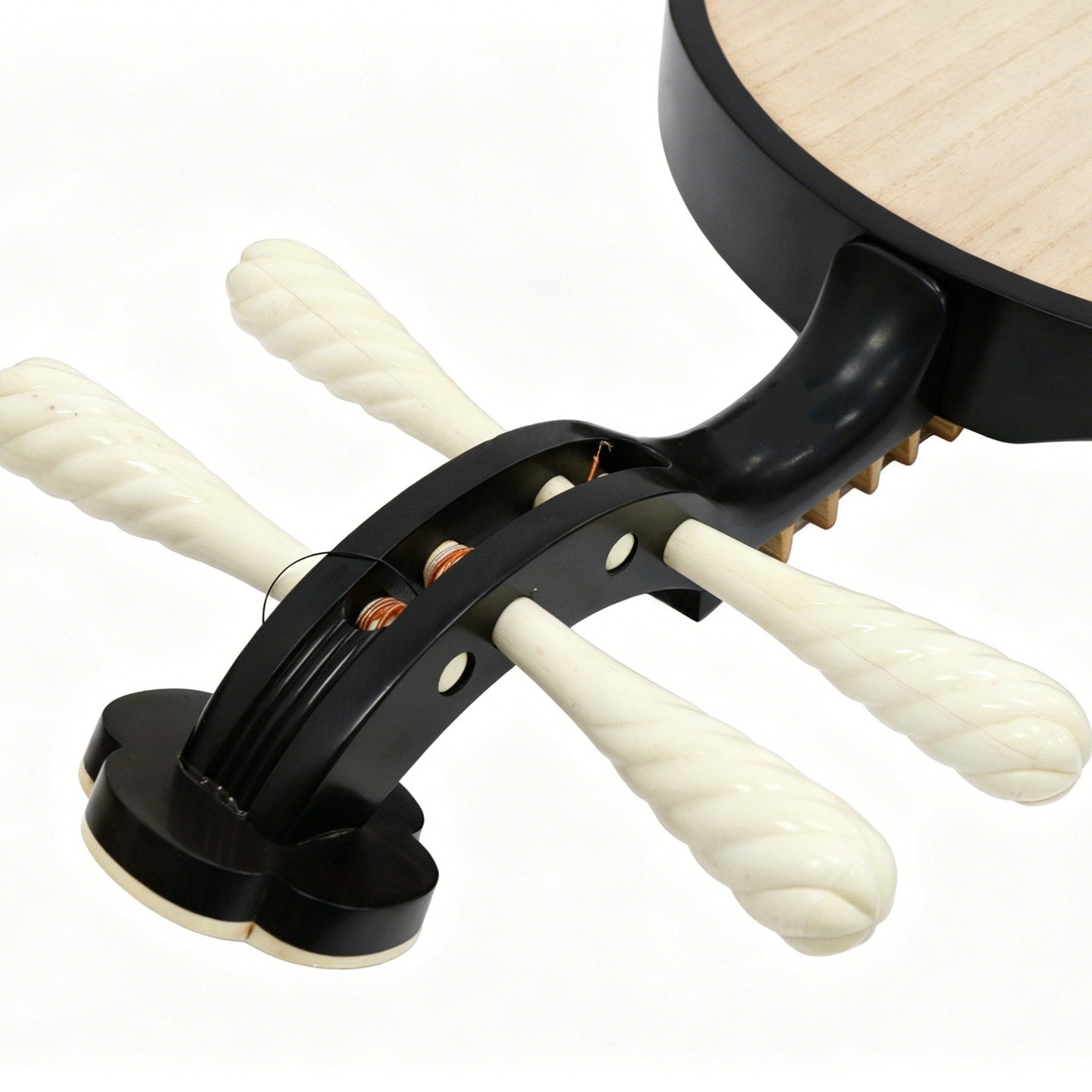Dunhuang敦煌 656K Professional Ebony Yueqin, Paulownia Soundboard, Camel Bone Twisted Tuning Pegs, Xuemei Headstock, Folk & Peking Opera Chinese Moon Guitar