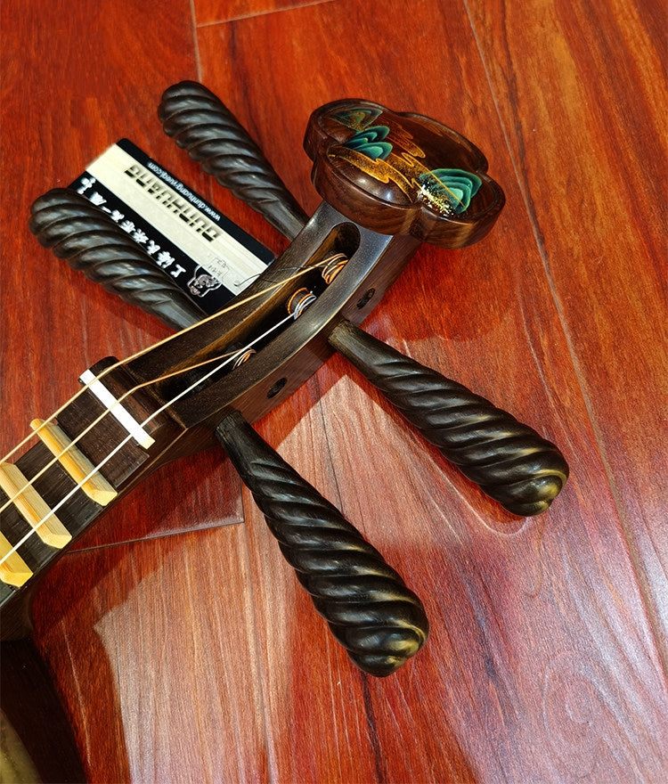 Dunhuang敦煌 20656KKKP "Emerald Horizons" Master-Level Aged Rosewood Yueqin, Paulownia Soundboard, Aged Rosewood Tuning Pegs, Folk & Peking Opera Chinese Moon Guitar