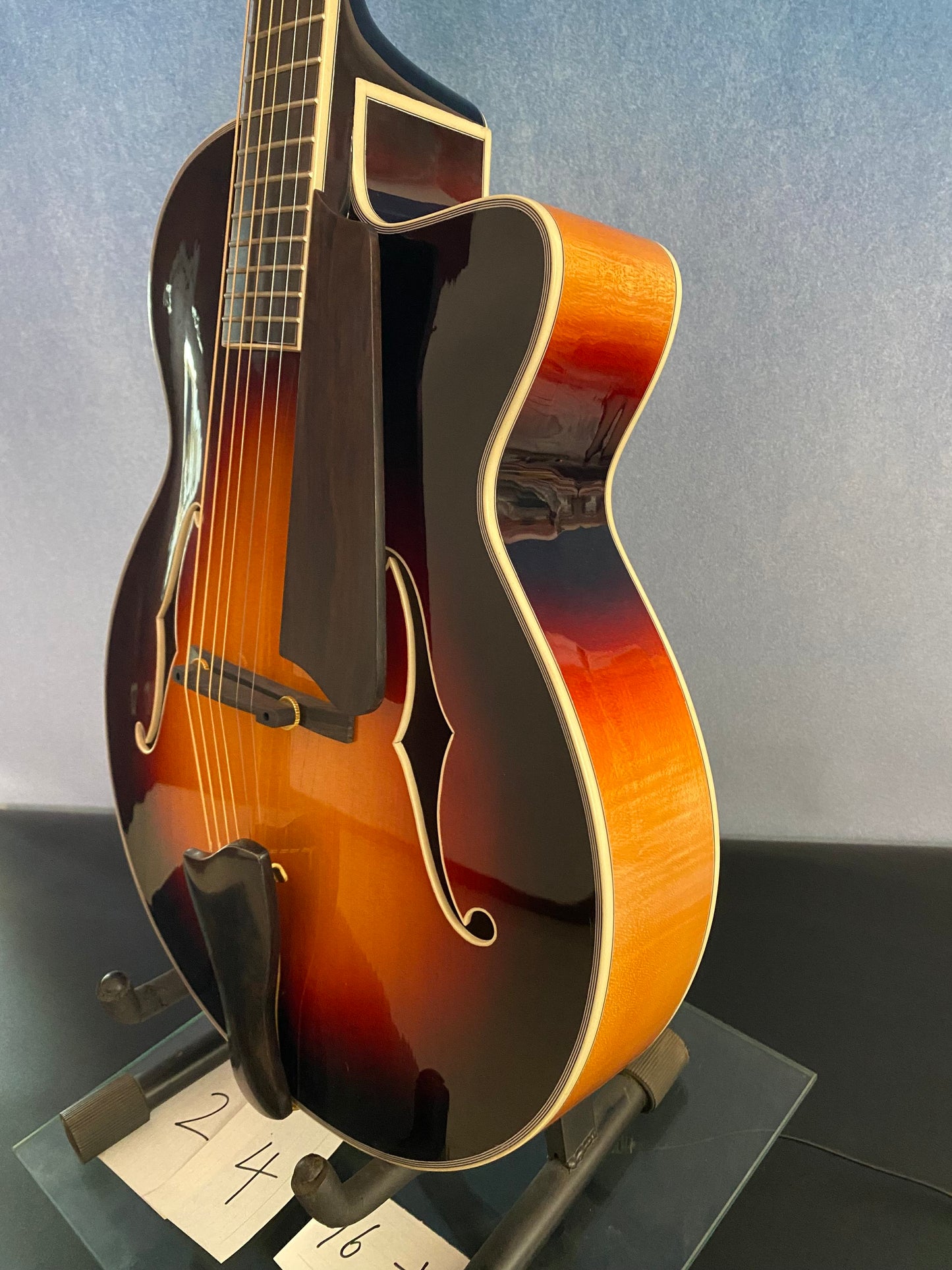 LANDTOM Customizable Handcarved Jazz Guitar Maple Top Maple Body Customizable Electric Guitar Ebony Fingerboard Archtop Professional Performance