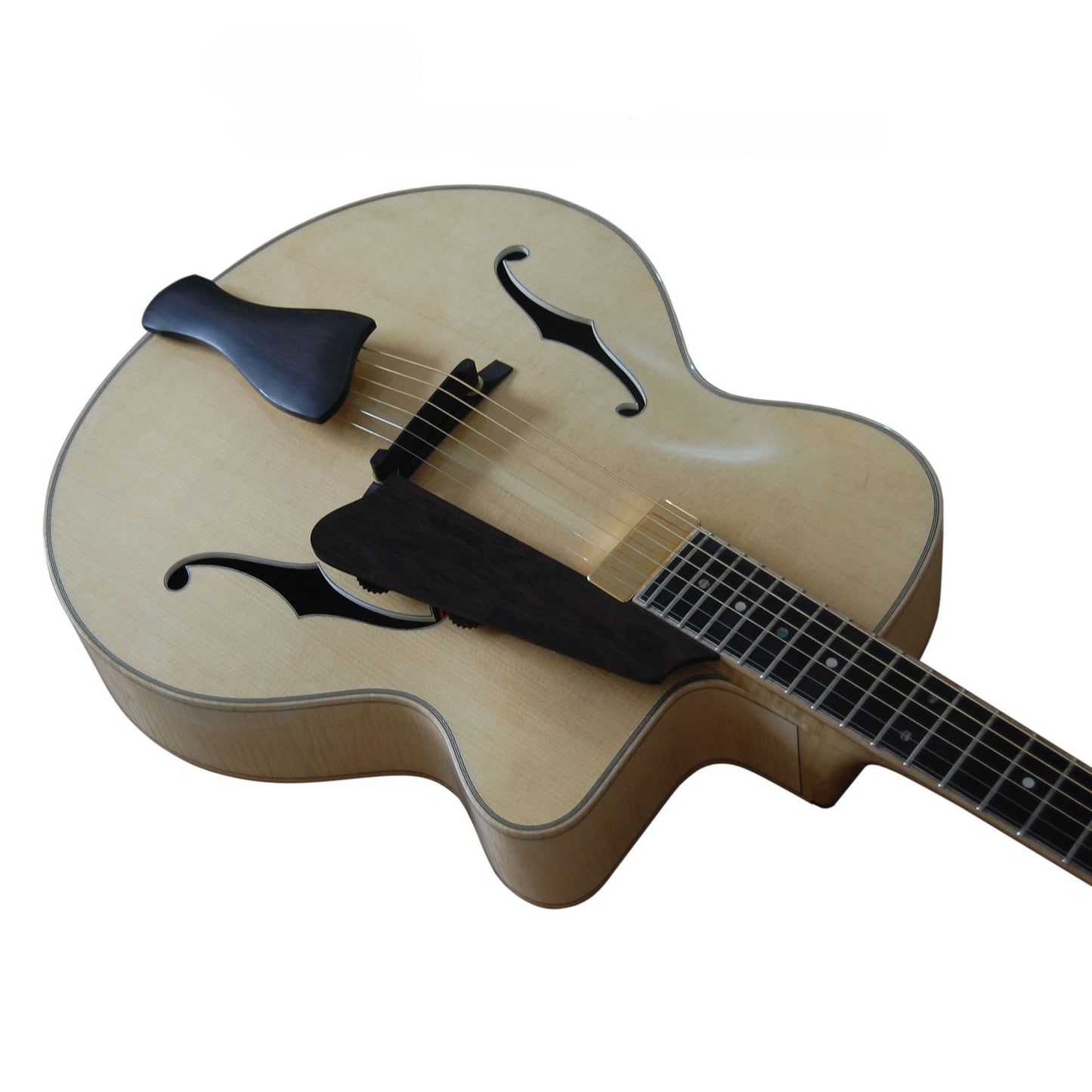 LANDTOM Customizable Fully Handmade 17inch Horizontal Cutaway Archtop Electric Jazz Guitar
