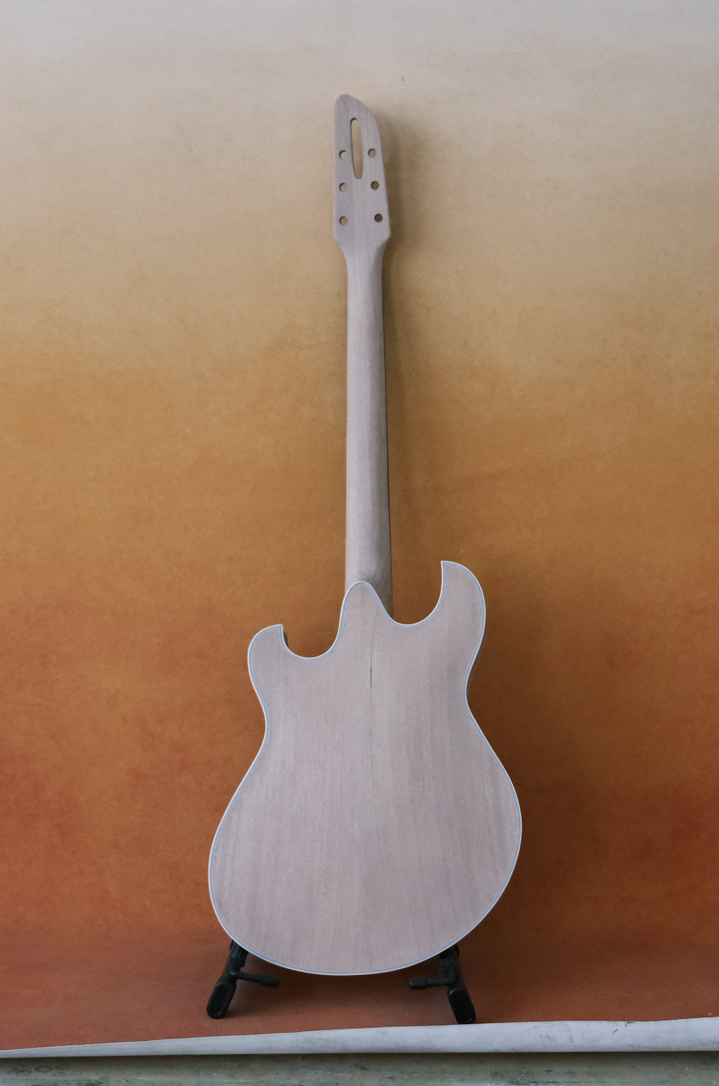 LANDTOM Customizable Semi-finished Electric Acoustic Jazz Guitar Hollow Body Solid Spruce Top Mahogany Body Ebony Fingerboard 6-String Luthier