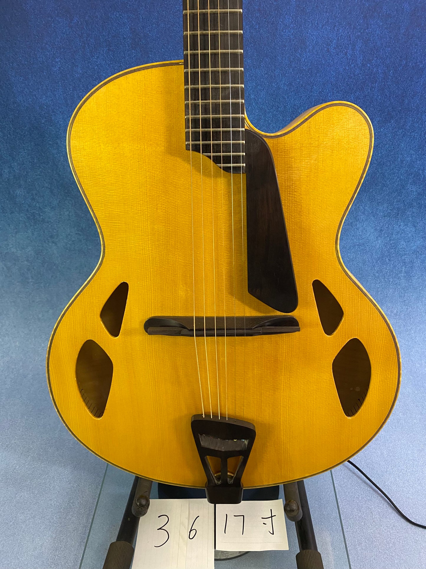 LANDTOM YCNC Acoustic Hollow Archtop Jazz Guitar Handcrafted Solid Maple Wood Ebony Fingerboard Professional Custom Ready Ship