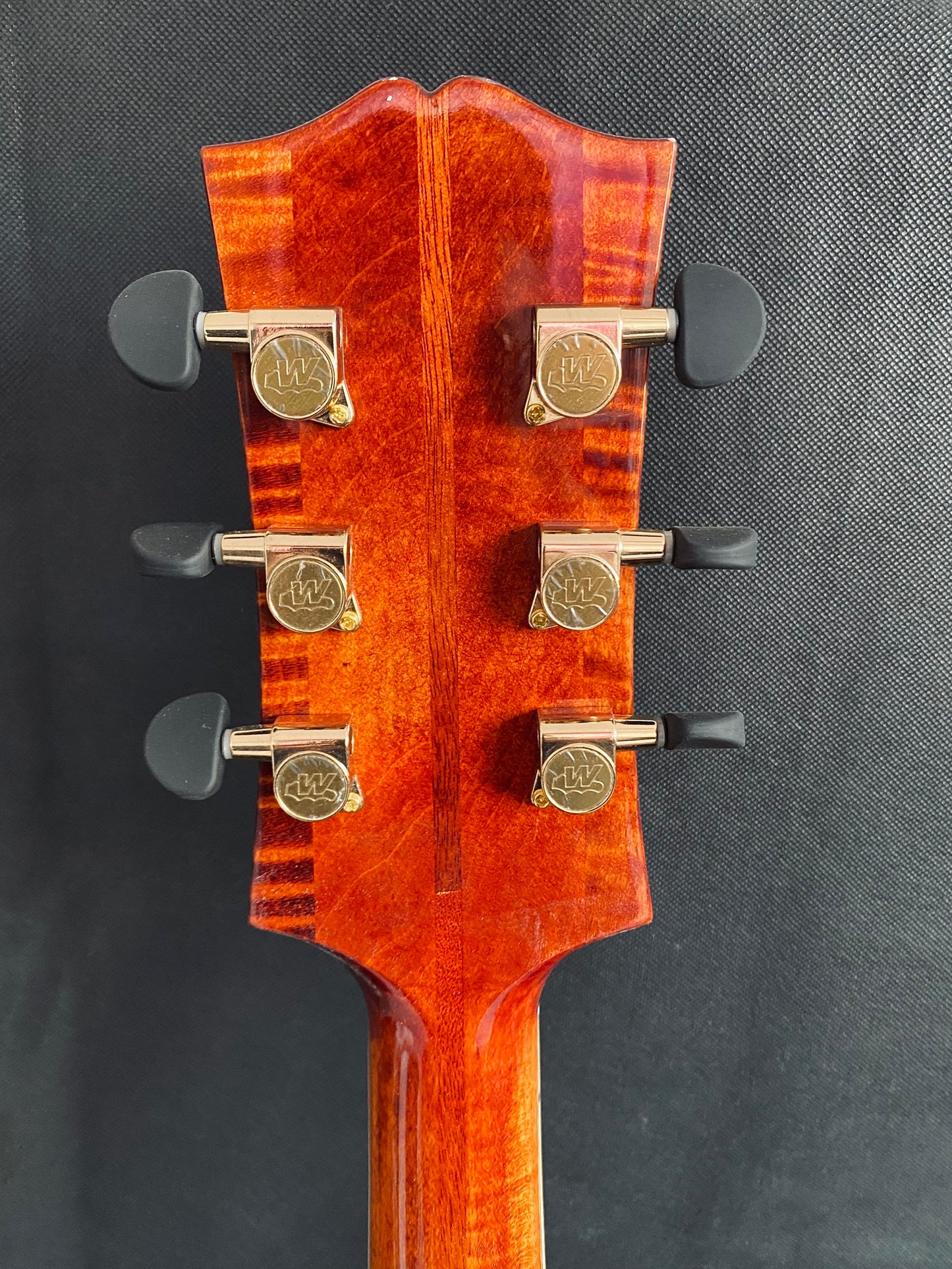 LANDTOM Handcrafted Hollow Body Jazz Electric Guitar Customizable Maple Archtop with Ebony Fingerboard Features Double Pickup