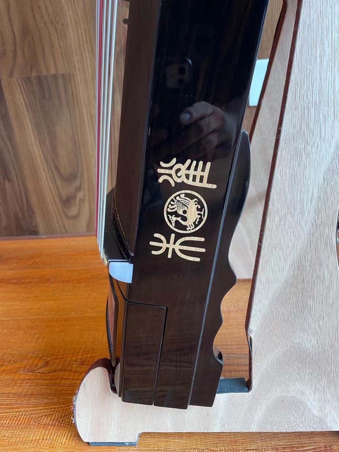Zhuque朱雀 Azure Drift Professional Guzheng with Premium Lankao Paulownia Soundboard, African Rosewood Body, Ebony Bridges & Hollow-Carved Construction