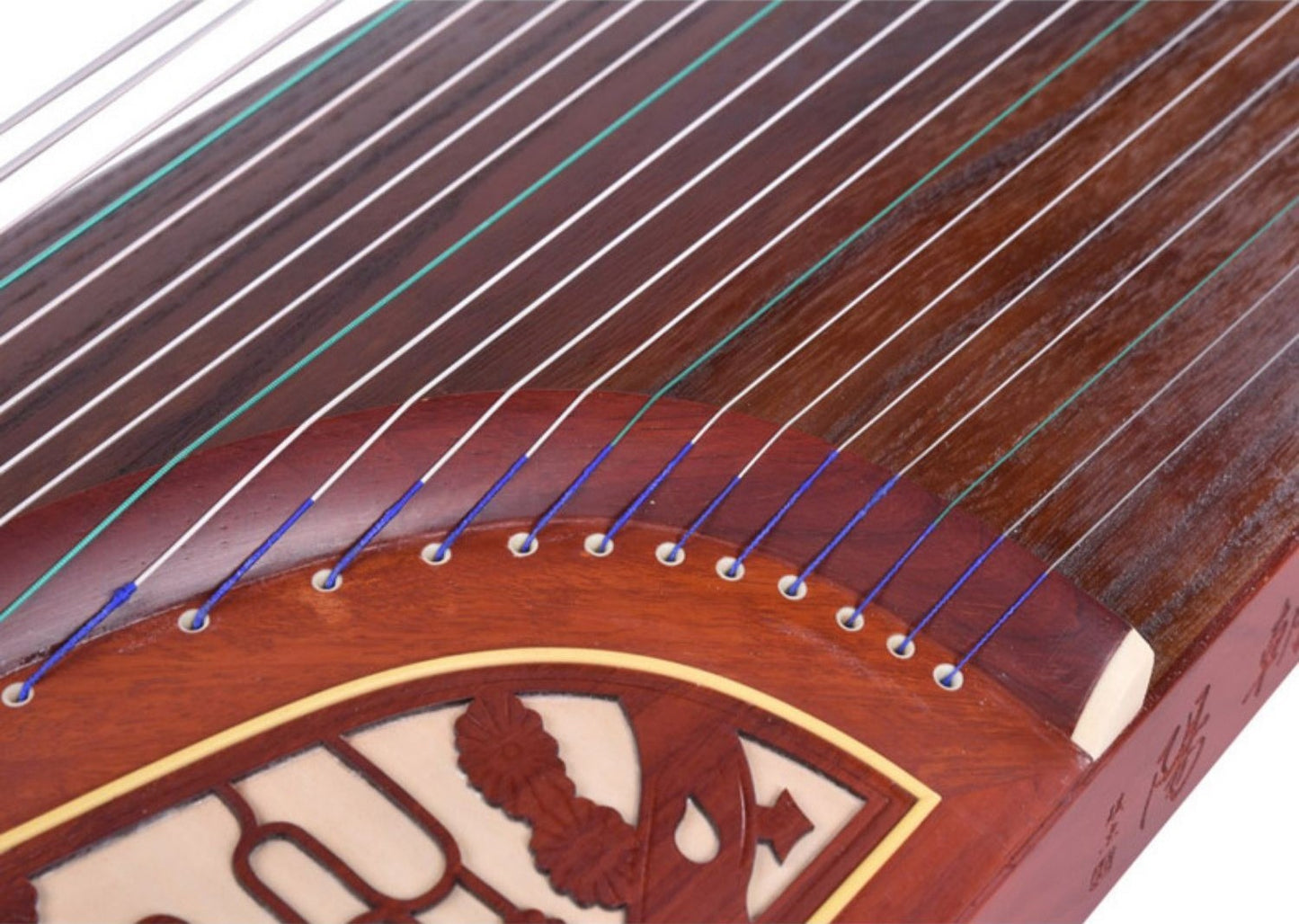 Dunhuang Entry level Duo Cranes Facing The Sun Carved Guzheng 696D 敦煌牌双鹤朝阳 for Begginers