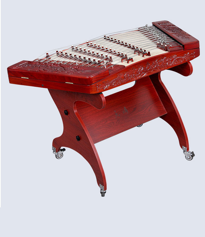 LANDTOM Professional Yuehai Brand Grade-A African Padauk 402 Carved Dragon Yangqin 622M-A For Learning And Daily Practice, Performance