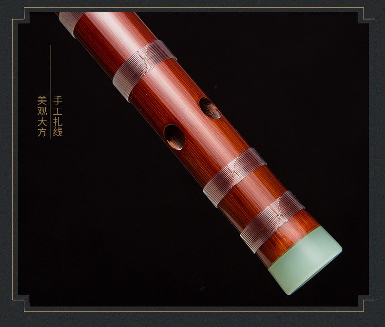 LANDTOM Selected Professional Bamboo Dizi 8885 Bitter Bamboo Chinese Transverse Flute C D E F Key Made & Signed by Dong Xuehua