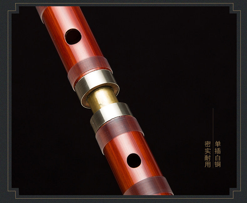 LANDTOM Selected Professional Bamboo Dizi 8885 Bitter Bamboo Chinese Transverse Flute C D E F Key Made & Signed by Dong Xuehua