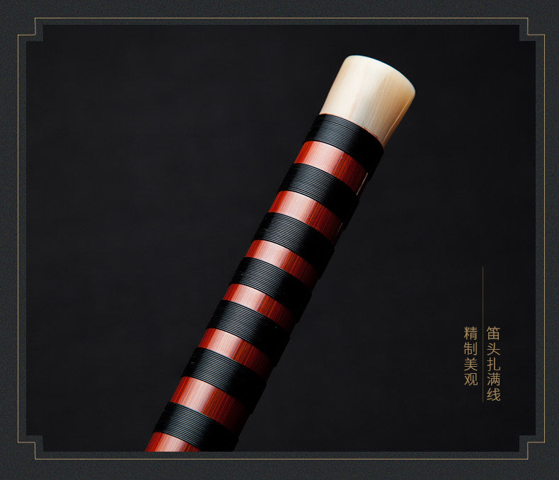LANDTOM Selected Dong Xuehua Handcrafted Professional Bamboo Dizi Flute Premium Bitter Bamboo Performance Chinese Transverse Flute Collectible Musical Instrument
