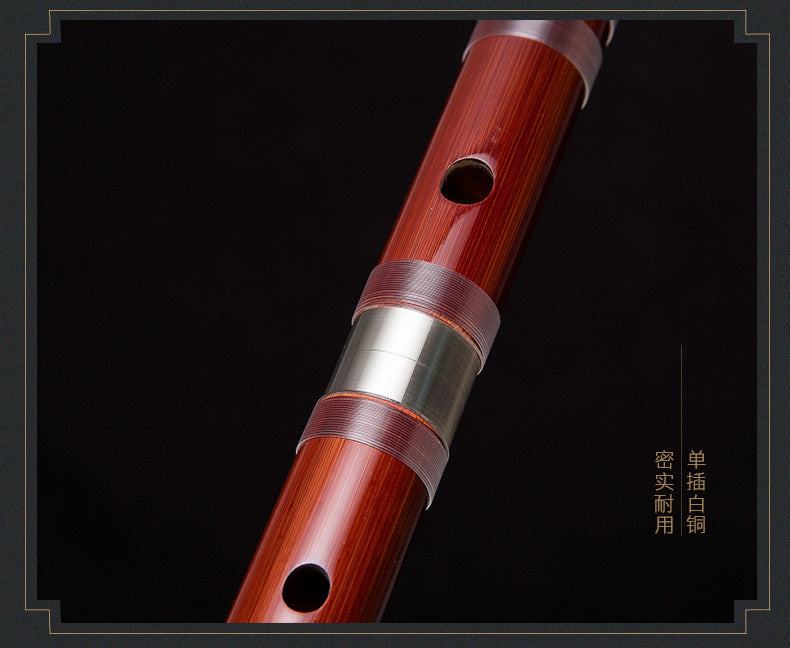 LANDTOM Selected Professional Bamboo Dizi 8886 Bitter Bamboo Chinese Transverse Flute C D E F Key Made & Signed by Dong Xuehua