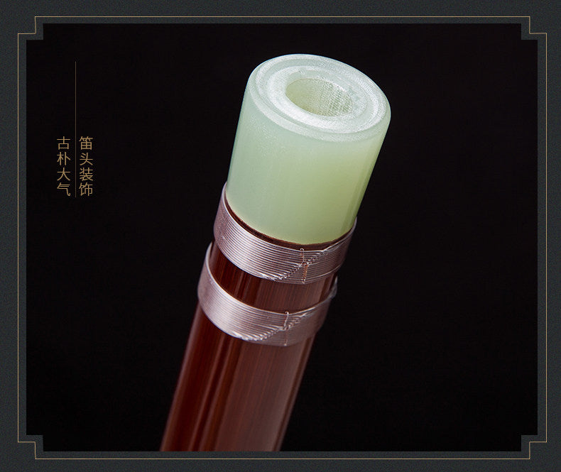 LANDTOM Selected Professional Bamboo Dizi 8886 Bitter Bamboo Chinese Transverse Flute C D E F Key Made & Signed by Dong Xuehua