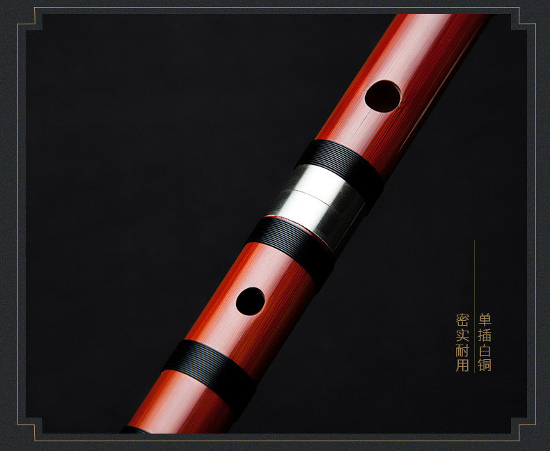 LANDTOM Selected Dong Xuehua Handcrafted Professional Bamboo Dizi Flute Premium Bitter Bamboo Performance Chinese Transverse Flute Collectible Musical Instrument