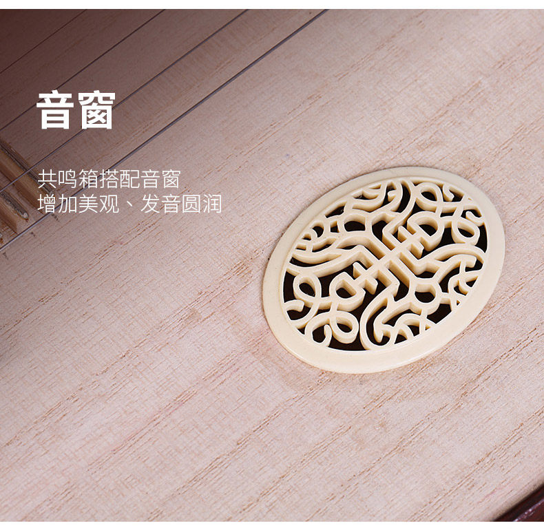 Dunhuang敦煌 651 Professional Liuqin Paulownia Soundboard, Dalbergia Rosewood Body & Aged Rosewood Six-Ridged Tuning Pegs, 4-String Chinese Mandolin for Performance & Examinations