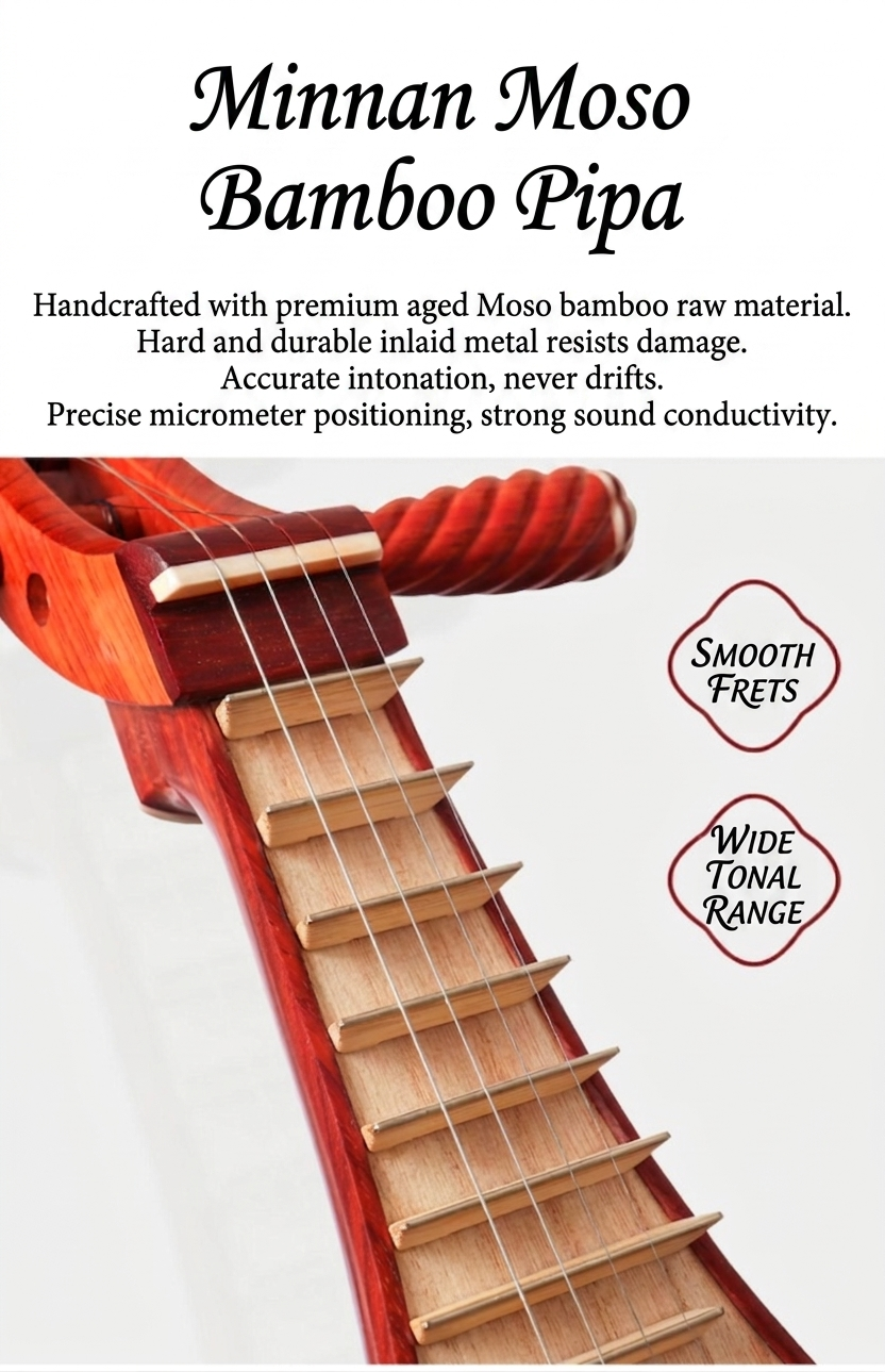 LANDTOM Rosewood Liuqin Beginner & Examination Grade Chinese Mandolin with Paulownia Soundboard, Rosewood Body & Peony Headstock, 4-String Traditional Chinese Instrument