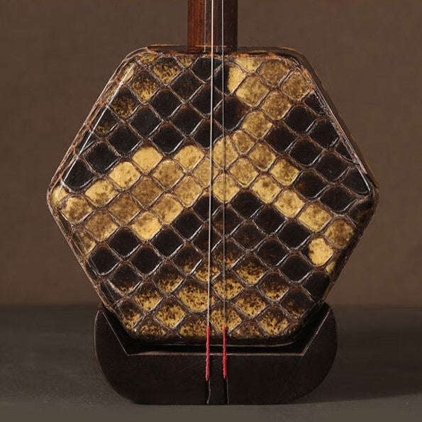 Huqiu(虎丘) Professional Erhu 5139 Instrument Red Rosewood Two-String Chinese Violin Performance Grade Erhu with Bow and Case