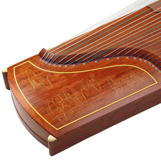 Dunhuang Professional Level African Rosewood Gold Fleck Cloud Pattern Guzheng 694TG-NJ 敦煌牌几彩彤云 for Professional Performancers Graded Examinations