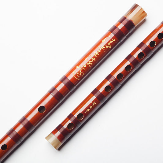 LANDTOM Selected Professional Bamboo Dizi Bitter Bamboo Chinese Transverse Flute C D E F Key Made & Signed by Dong Xuehua