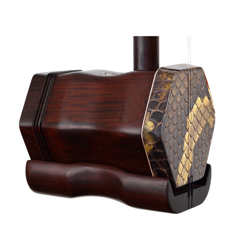 Huqiu(虎丘) Professional Erhu 5139 Instrument Red Rosewood Two-String Chinese Violin Performance Grade Erhu with Bow and Case