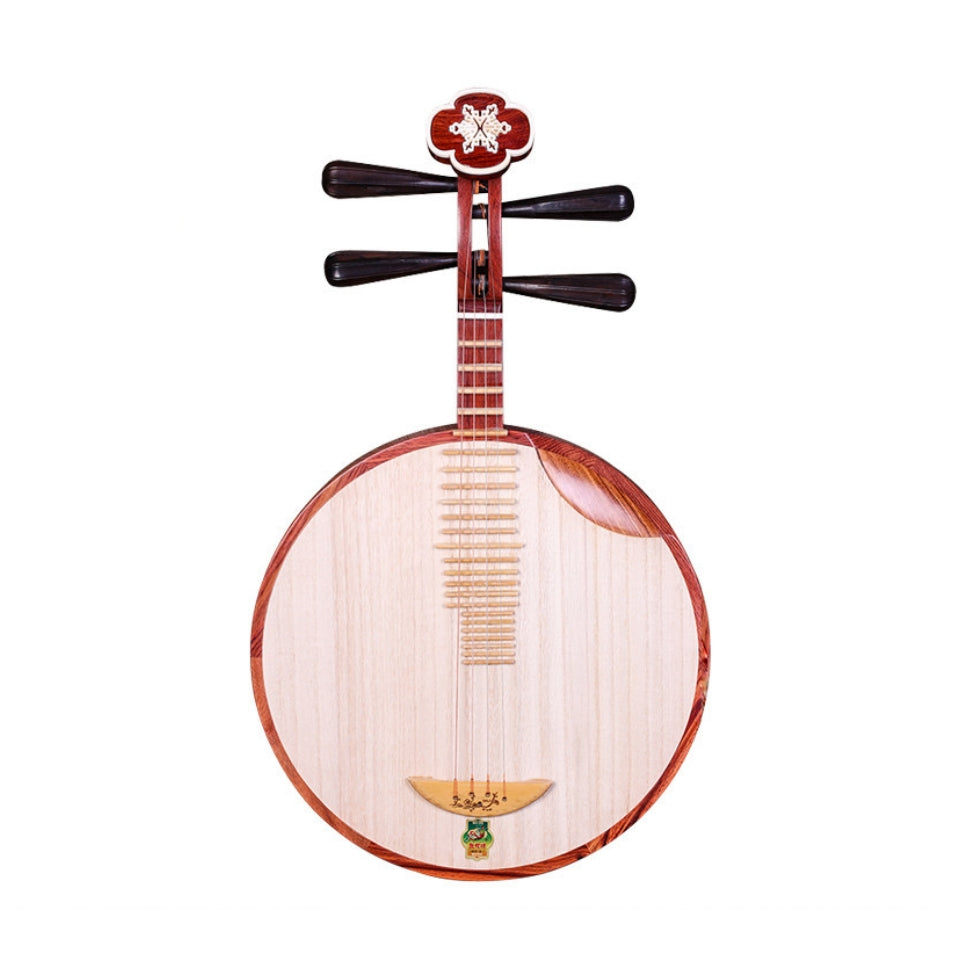Dunhuang敦煌 656 Professional Rosewood Yueqin, Paulownia Soundboard, Ebony Tuning Pegs, Xuemei Headstock, Folk & Peking Opera Chinese Moon Guitar