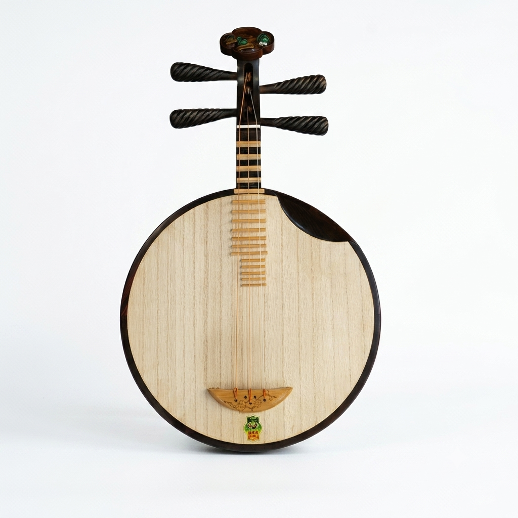 Dunhuang敦煌 20656KKKP "Emerald Horizons" Master-Level Aged Rosewood Yueqin, Paulownia Soundboard, Aged Rosewood Tuning Pegs, Folk & Peking Opera Chinese Moon Guitar