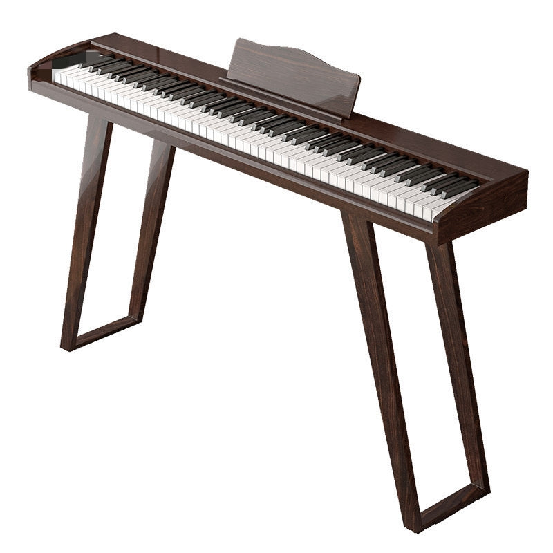 LANDTOM Walnut color DDP-80 Digital Piano Keyboard 88 Keys Weighted, Hammer Action II, Home Electric Piano Full Size with Stand, Triple Pedal, MIDI Connecting and Headphone Interface