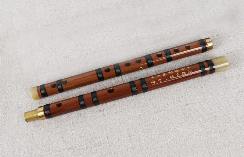 LANDTOM Flute Dizi Pluggable Handmade Traditional Chinese Instrument with Bamboo Membrane