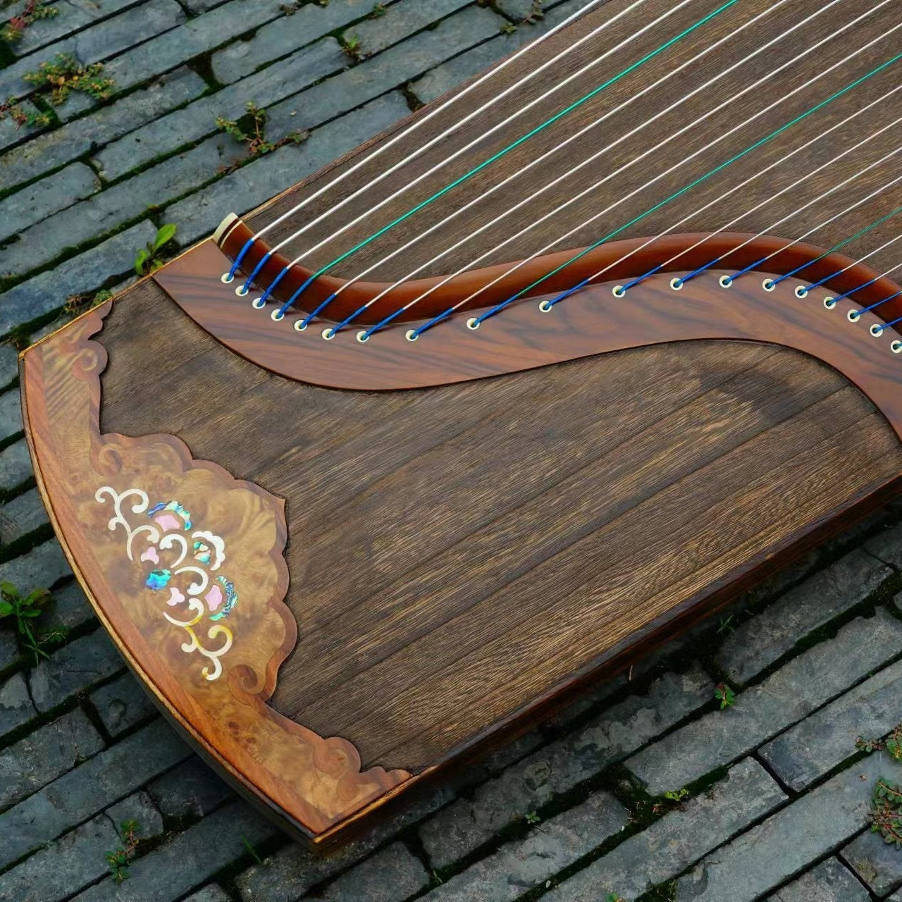 LANDTOM Dragon and Phoenix Professional paulownia wood guzheng with Dalbergiaoliveri (Old Acid Branch/School Name Aux Pausewter) decoration Guzheng (163cm) for professional performers (N0.TS 810)…