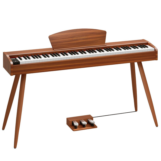 LANDTOM 130Z-4S Digital Piano 88-Key Fully Weighted Keyboard | Hammer Action Electric Piano, Full-Size Wooden Pianos for Beginner Professional Adults with Sheet Music Stand, Triple Pedal