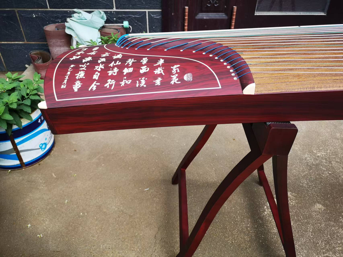 LANDTOM Professional Paulownia Guzheng（163cm）for Adults/Children/beginner (Flowing water)