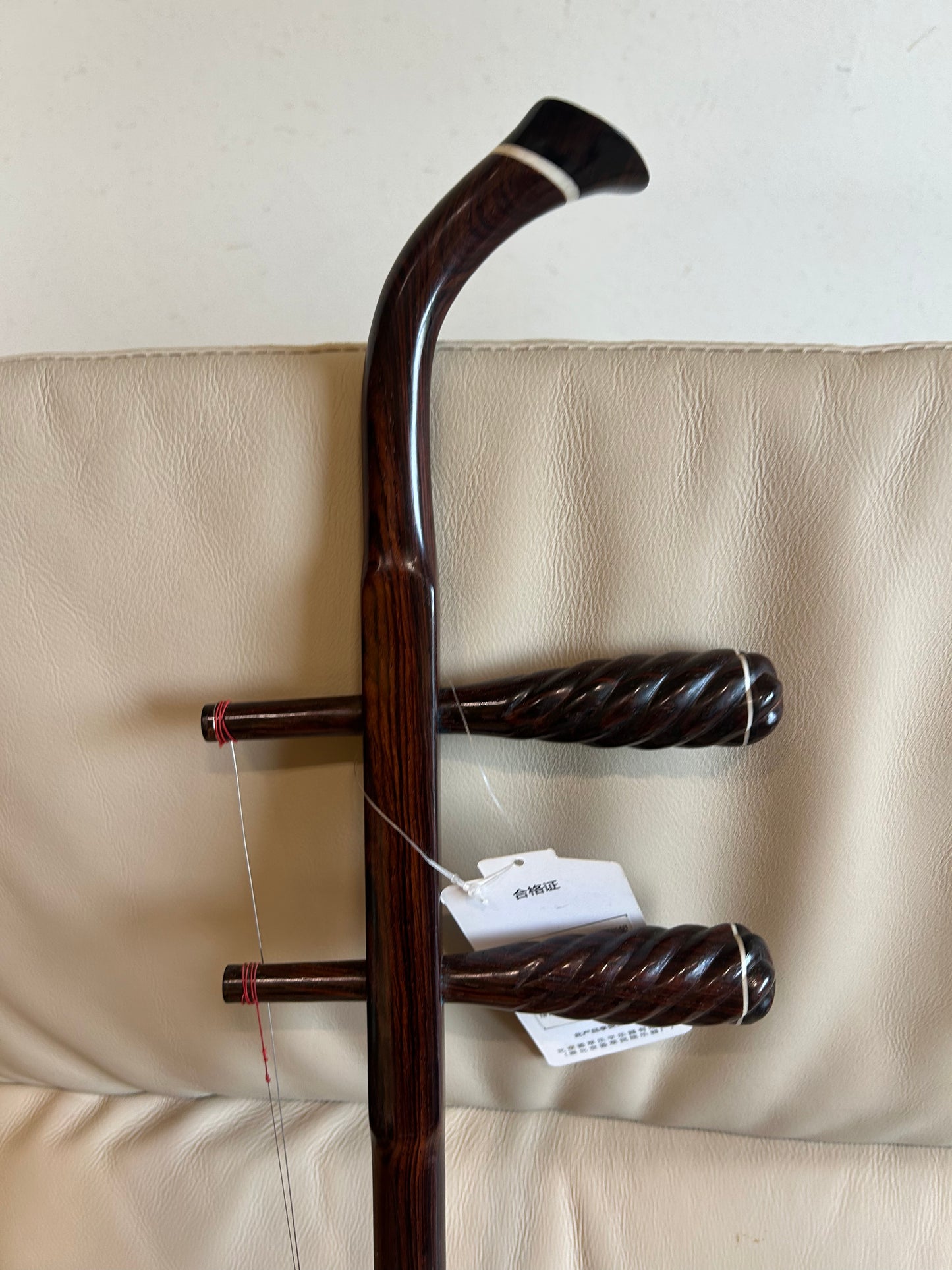 LANDTOM Professional Aged Rosewood Gaohu, Premium Reclaimed Rosewood, Twisted Tuning Pegs, Handcrafted Chinese Bowed String Instrument, Erhu