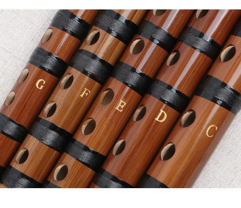 LANDTOM Flute Dizi Pluggable Handmade Traditional Chinese Instrument with Bamboo Membrane