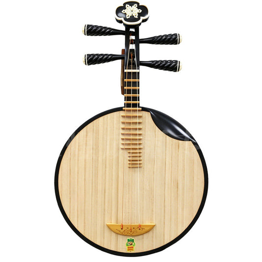 Dunhuang敦煌 656K Professional Ebony Yueqin, Paulownia Soundboard, Ebony Tuning Pegs, Xuemei Headstock, Folk & Peking Opera Chinese Moon Guitar