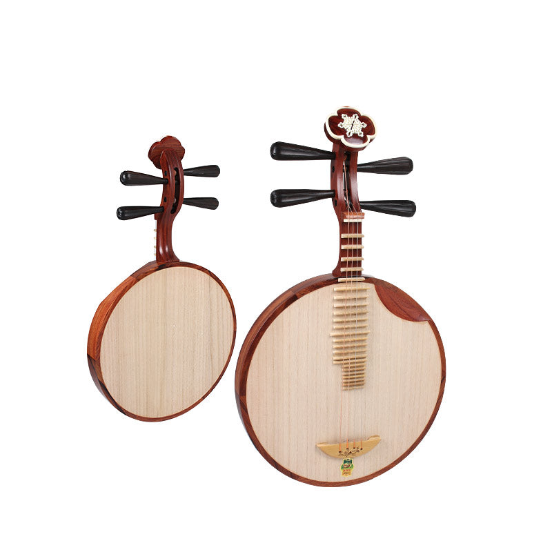 Dunhuang敦煌 656 Professional Rosewood Yueqin, Paulownia Soundboard, Ebony Tuning Pegs, Xuemei Headstock, Folk & Peking Opera Chinese Moon Guitar