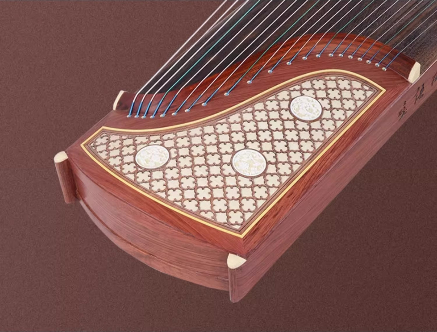 Dunhuang Entry Level Night Rain on a Plantain Window Carved Guzheng 694KK 敦煌牌蕉窗夜雨 for Begginers