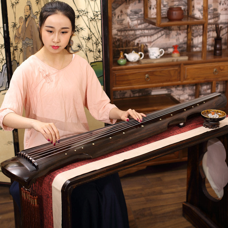 LANDTOM High Level 60Years +Fir Wood Guqinfor Beginner and Intermediates (light-coffee)