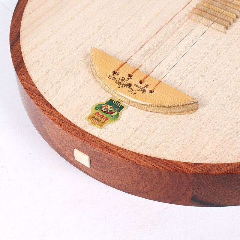 Dunhuang敦煌 656 Professional Rosewood Yueqin, Paulownia Soundboard, Ebony Tuning Pegs, Xuemei Headstock, Folk & Peking Opera Chinese Moon Guitar