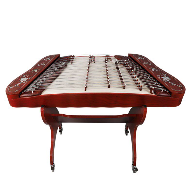 LANDTOM Professional Yuehai Brand Grade-A African Padauk 402 Shell-Carved Lotus Butterfly-Shaped Yangqin 622LD-A For Learning And Daily Practice, Performance