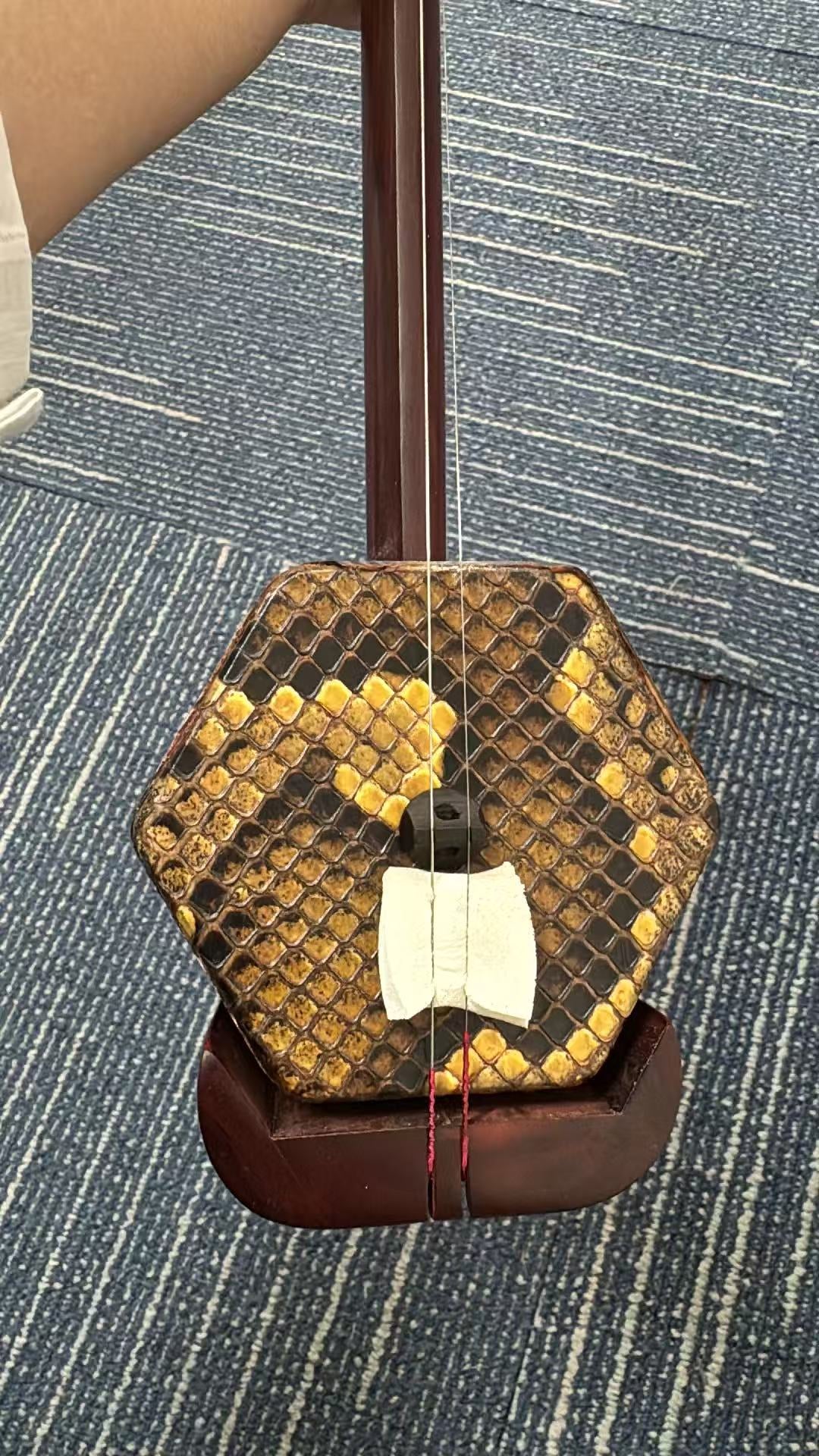 Huqiu 5168 Erhu Indian Rosewood (Dalbergia latifolia) Professional Chinese Two-String Instrument with Huqiu Hard Case