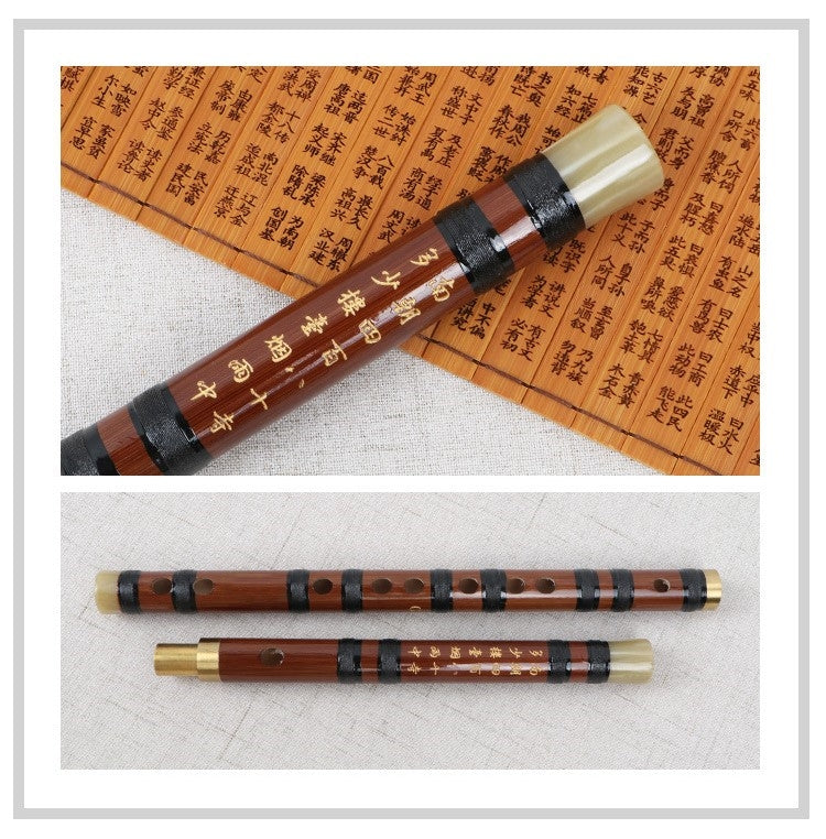 LANDTOM Flute Dizi Pluggable Handmade Traditional Chinese Instrument with Bamboo Membrane