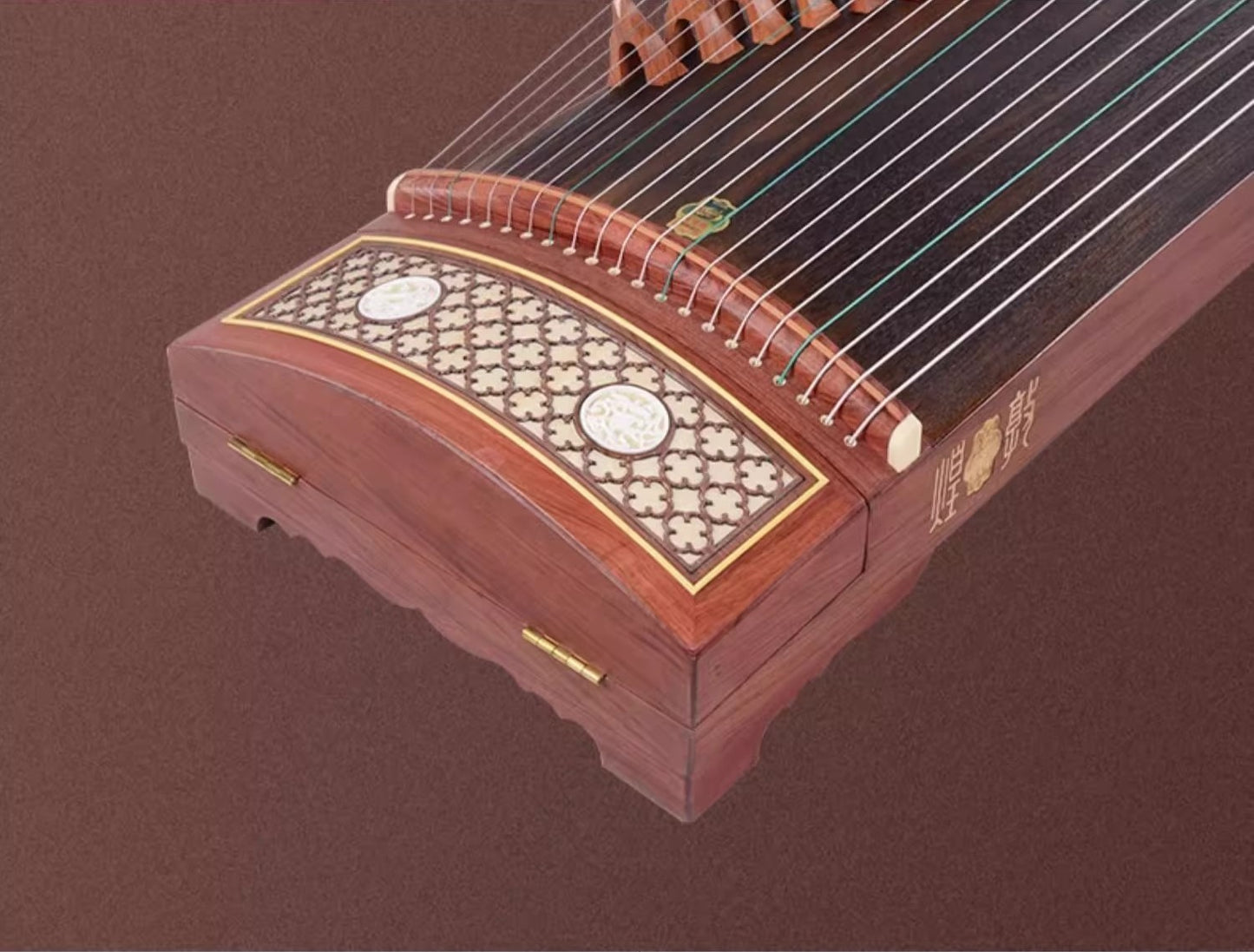 Dunhuang Entry Level Night Rain on a Plantain Window Carved Guzheng 694KK 敦煌牌蕉窗夜雨 for Begginers