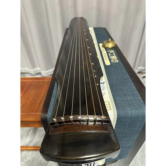 LANDTOM High-Level/Concert level pure handmade Zhongni style 100+ years aged wood Guqin/Chinese zither by famous master