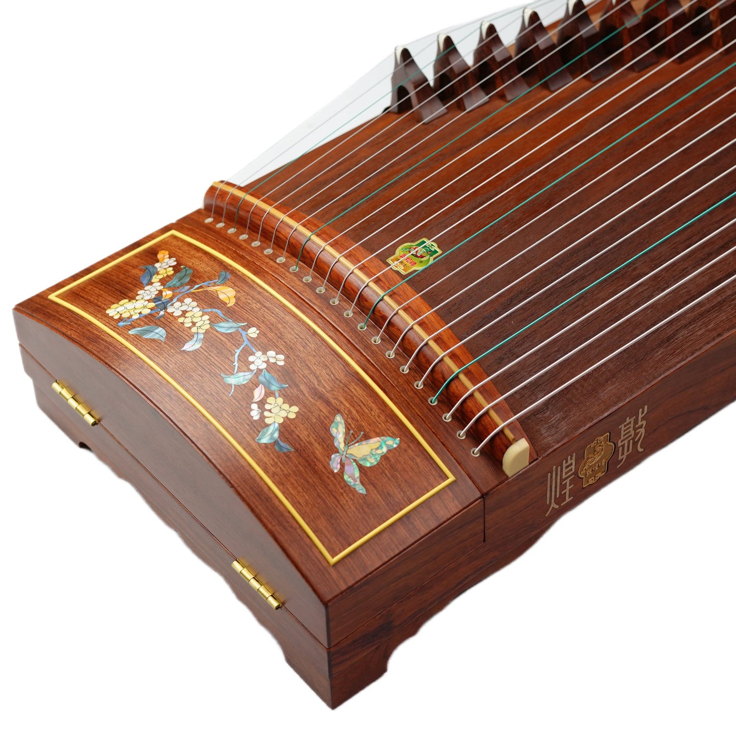 Dunhuang Professional Level Endless Summer Bloom African Rosewood Guzheng 694L-WY 敦煌牌无尽夏花 for Professional Performancers Graded Examinations